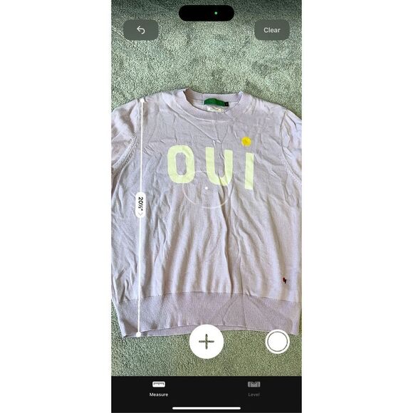 NWOT CLARE V. OUI COTTON SWEATER - LAVENDER, small $225 D12 - Picture 8 of 9